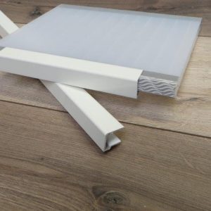Aluminium-u-profiel-wit